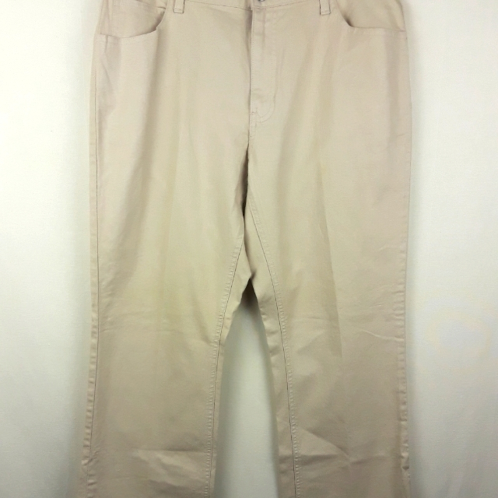 Gap Beige Khaki Boot Cut Stretch Cotton Jeans 14